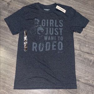 NWT- Ariat Charcoal Rodeo Graphic Tee